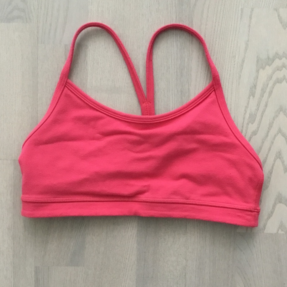 Lululemon Red Y Racerback Basic Sports Bra with Mesh Detail